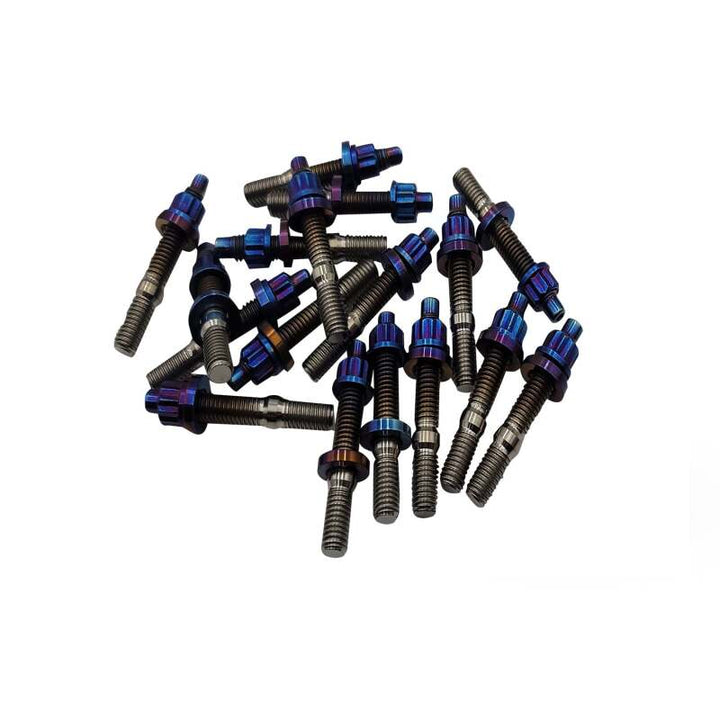 BLOX Racing Xtreme Burnt Titanium Studs M8x1.25x55mm 8 Piece Set - Premium Hardware Kits - Other from BLOX Racing - Just 387.52 SR! Shop now at Motors