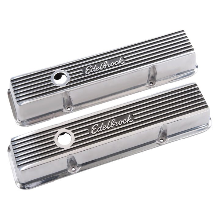 Edelbrock Valve Cover Elite II Series Chevrolet 1959-1986 262-400 CI V8 Low Polished - Premium Valve Covers from Edelbrock - Just 619.53 SR! Shop now at Motors