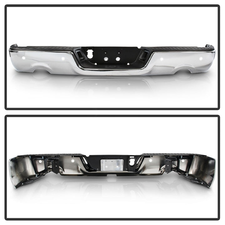 xTune 09-18 Dodge Ram 1500 OEM Style Steel Rear Bumper - Chrome (RB-DR09-SET-DEWS-C) - Premium Bumpers - Steel from SPYDER - Just 1672.05 SR! Shop now at Motors