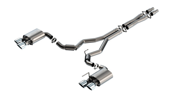 Borla 2024 Ford Mustang Dark Horse 5.0L V8 w/ Active Exhaust S-Type Cat-Back Exhaust System - Premium Catback from Borla - Just 9852.18 SR! Shop now at Motors