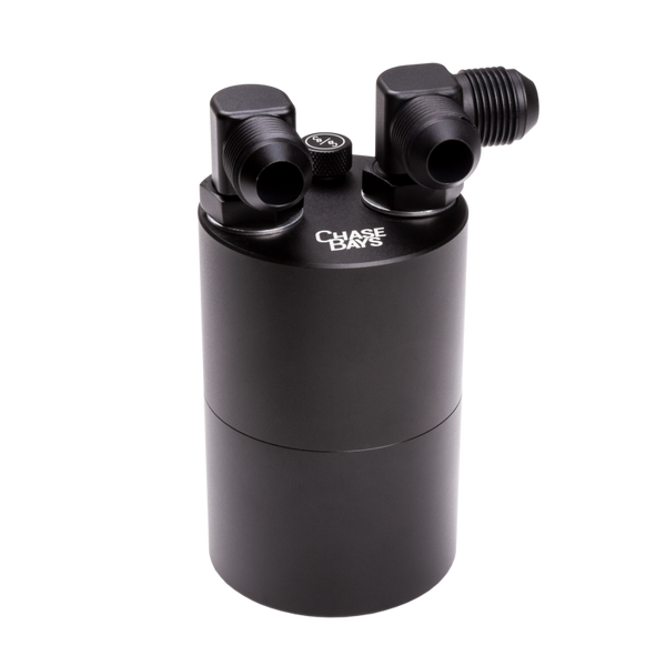 Chase Bays -10AN 90 Deg L-Fitting Inlet -10AN Straight Outlet Oil Catch Can - Premium Oil Catch Cans from Chase Bays - Just 901.36 SR! Shop now at Motors