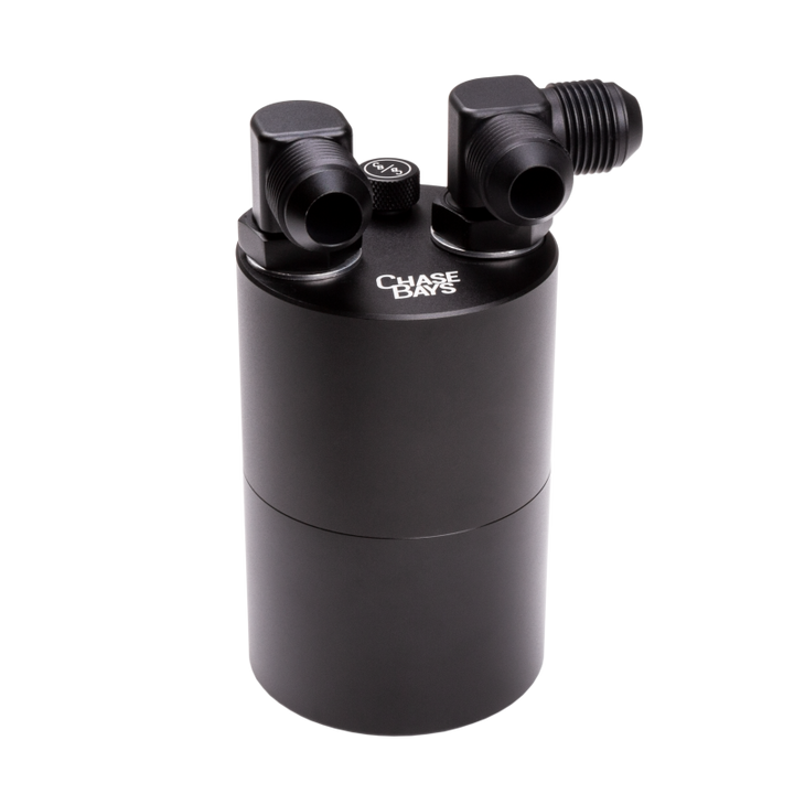 Chase Bays -10AN 90 Deg L-Fitting Inlet -10AN Straight Outlet Oil Catch Can - Premium Oil Catch Cans from Chase Bays - Just 901.36 SR! Shop now at Motors