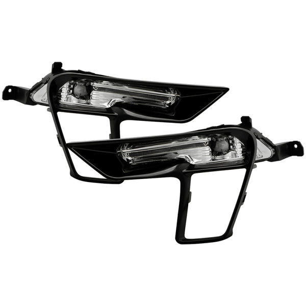 Spyder 18-19 Ford Explorer OEM Full LED Fog Lights w/Switch - Clear (FL-FEXP18-LED-C)