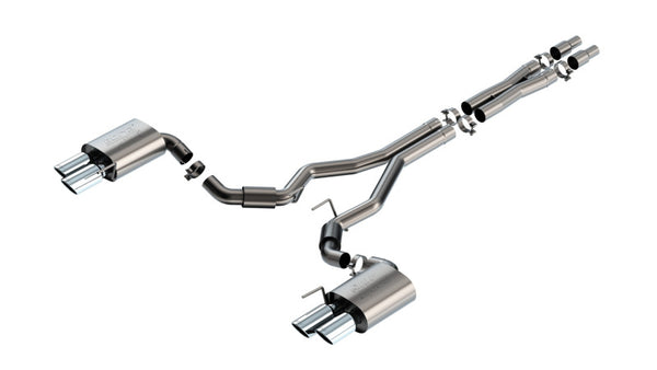 Borla 2024 Ford Mustang GT 5.0L V8 3 in ATAK Catback Non-Active Exhaust- Chrome Quad Tip - Premium Catback from Borla - Just 7405.98 SR! Shop now at Motors