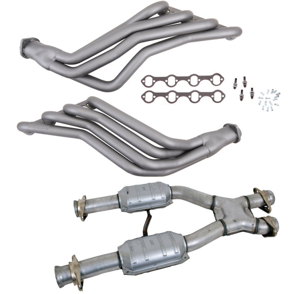 BBK 79-93 Ford Mustang 5.0L 1-3/4 Long Tube Headers w/High Flow Catted X-Pipe (Ti Ceramic) - Premium Headers & Manifolds from BBK - Just 5141.98 SR! Shop now at Motors