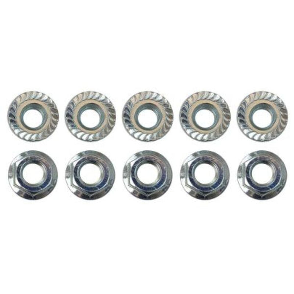 Moroso Zinc Serrated Flange Nuts - M8 X 1.25 (10 Pack) - Premium Hardware - Singles from Moroso - Just 14.98 SR! Shop now at Motors