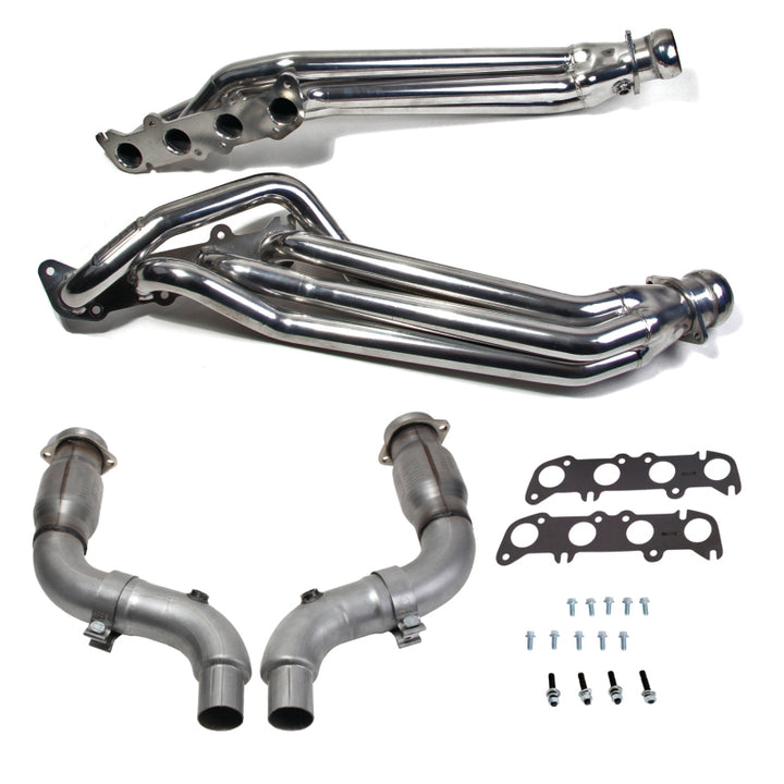 BBK 15-23 Ford Mustang GT 5.0 1-7/8in Headers w/High Flow Catted Mid Pipe (Silver Ceramic) - Premium Headers & Manifolds from BBK - Just 5629.91 SR! Shop now at Motors