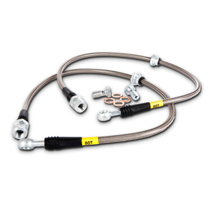 StopTech 07-08 Audi RS4 Front Stainless Steel Brake Line Kit - Premium Brake Line Kits from Stoptech - Just 242.73 SR! Shop now at Motors