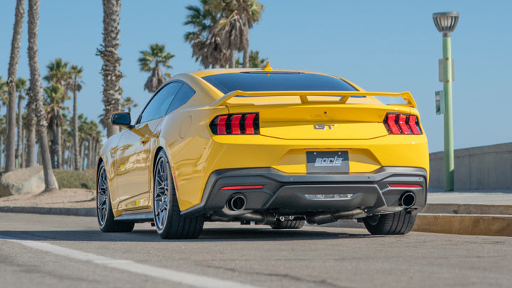 Borla 2024 Ford Mustang GT 5.0L V8 w/o Active Exhaust S-Type Cat-Back Exhaust System - Black Chrome - Premium Catback from Borla - Just 7825.55 SR! Shop now at Motors