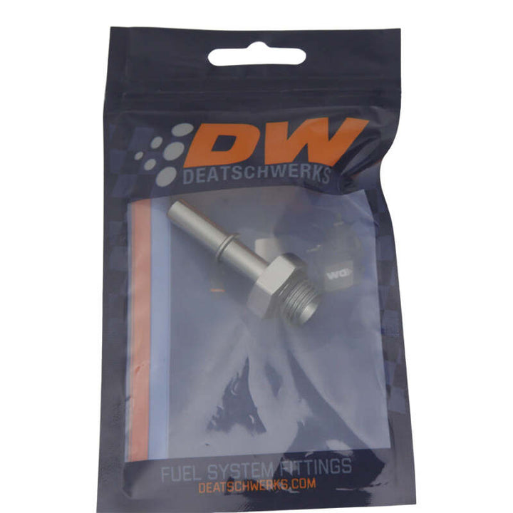 DeatschWerks 6AN ORB Male to 5/16in Male EFI Quick Connect Adapter (Incl O-Ring) - Titanium - Premium Fittings from DeatschWerks - Just 52.58 SR! Shop now at Motors