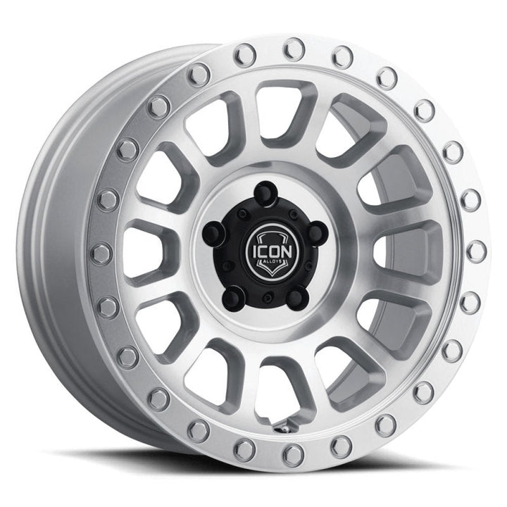 ICON Hulse 17 X 8.5 6 X 5.5 0mm Offset 4.75in BS Silver Machined - Premium Wheels - Cast from ICON - Just 930.29 SR! Shop now at Motors