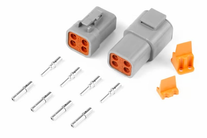 Haltech Matching Set of Deutsch DTP-4 Connectors (25 Amp) Plug & Pins - Premium Wiring Connectors from Haltech - Just 97.51 SR! Shop now at Motors