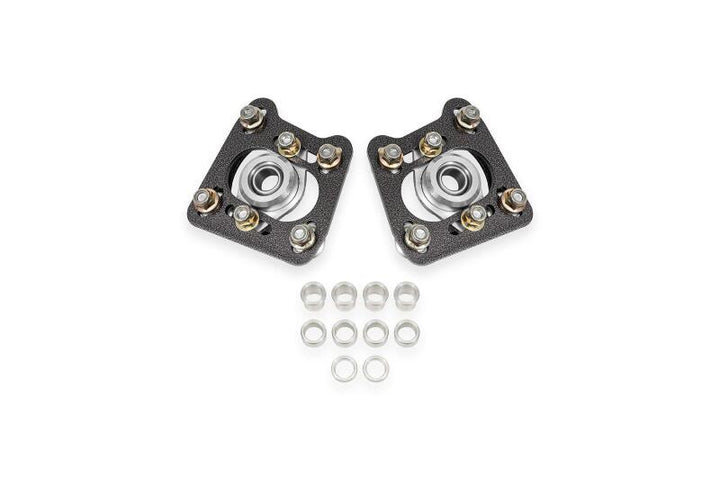 BMR 94-04 Ford Mustang Steel Caster Camber Plates - Black Hammertone - Premium Shock Mounts & Camber Plates from BMR Suspension - Just 963.25 SR! Shop now at Motors