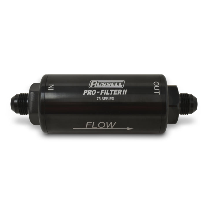 Russell Performance ProFilter 2 Fuel Filter 6 1/4in Long 10 Micron 10AN Male In/Out - Black - Premium Fuel Filters from Russell - Just 371.45 SR! Shop now at Motors