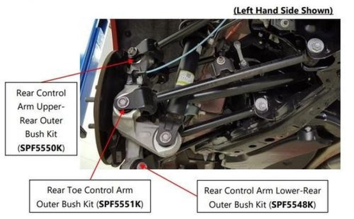 Superpro 16-24 Mazda MX-5 Miata ND Rear Control Arm Lower-Rear Outer Bush Kit - Premium Bushings - Full Vehicle Kits from Superpro - Just 131.22 SR! Shop now at Motors