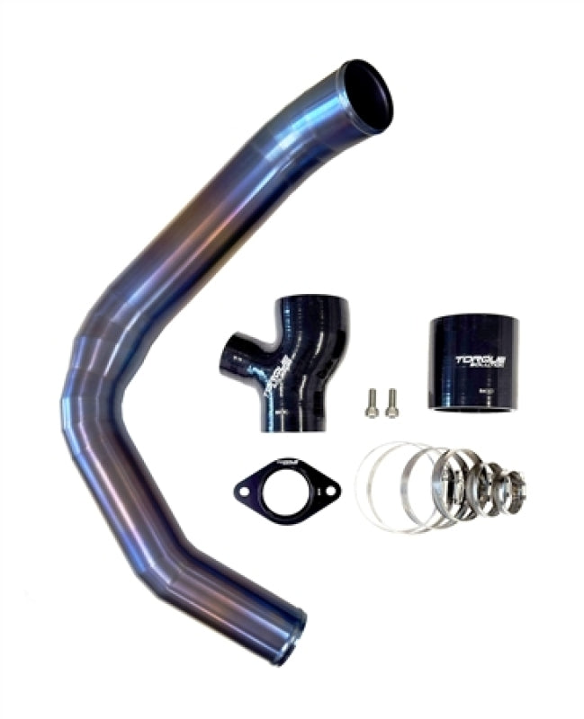 Torque Solution 12-21 Subaru WRX Top Mount Charge Pipe - Titanium Burnt Purple / Blue - Premium Air Intake Components from Torque Solution - Just 1493.97 SR! Shop now at Motors