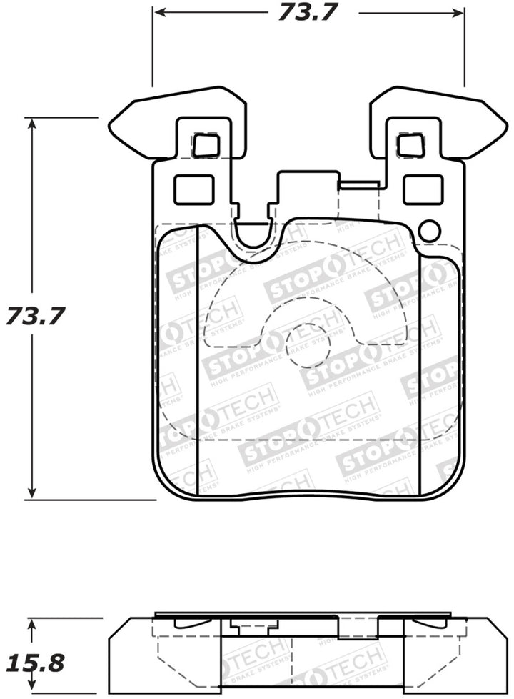 StopTech 12-15 BMW 335i Street Performance Rear Brake Pads - Premium Brake Pads - OE from Stoptech - Just 502.22 SR! Shop now at Motors