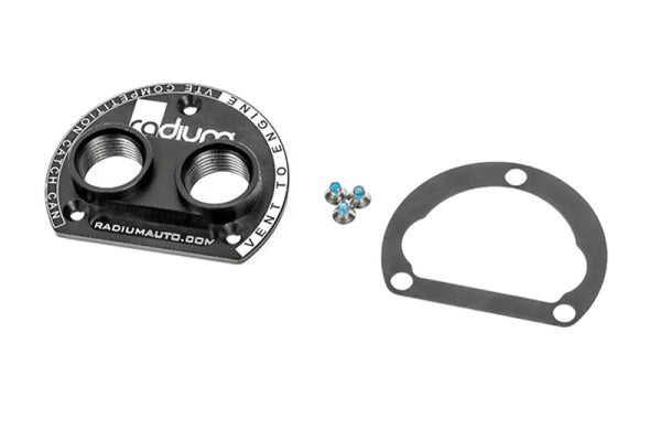 Radium VTA to VTE Competition Catch Can Adapter - 10AN Orb Ports