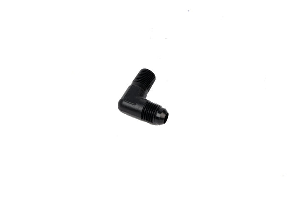 Aeromotive Fitting Elbow 1/4in-MNPT to AN-06 90-Deg Black