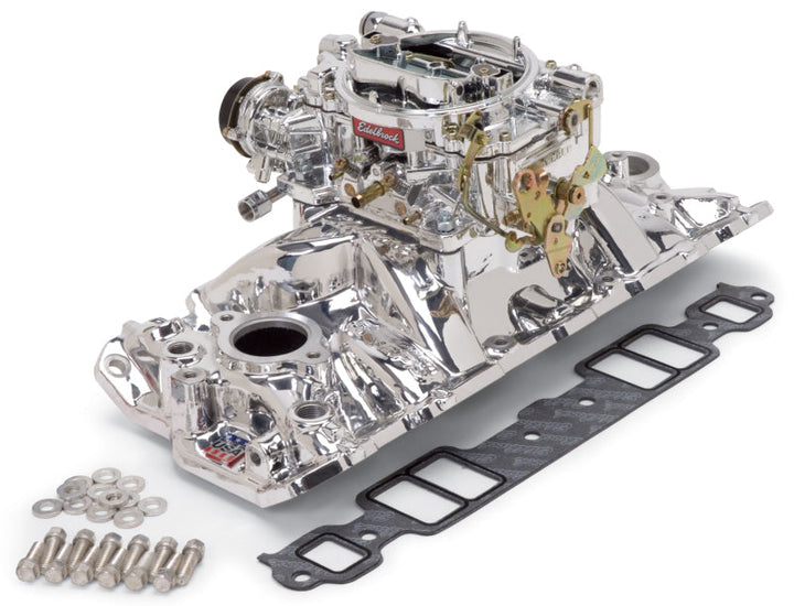 Edelbrock Manifold And Carb Kit Performer Eps Small Block Chevrolet 1957-1986 Natural Finish - Premium Intake Manifolds from Edelbrock - Just 2968.65 SR! Shop now at Motors