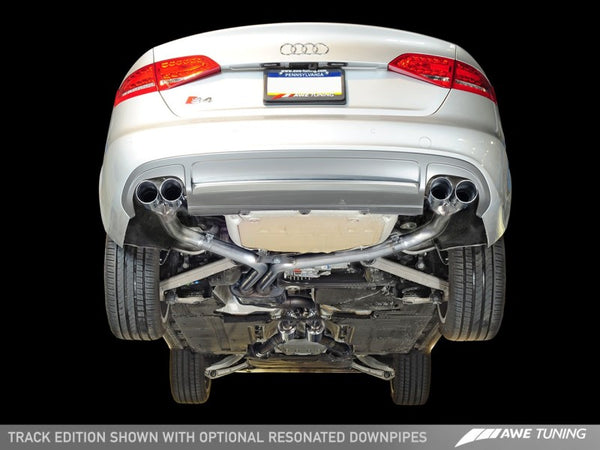 AWE Tuning Audi B8.5 S4 3.0T Track Edition Exhaust - Chrome Silver Tips (102mm) - Premium Catback from AWE Tuning - Just 4857.12 SR! Shop now at Motors