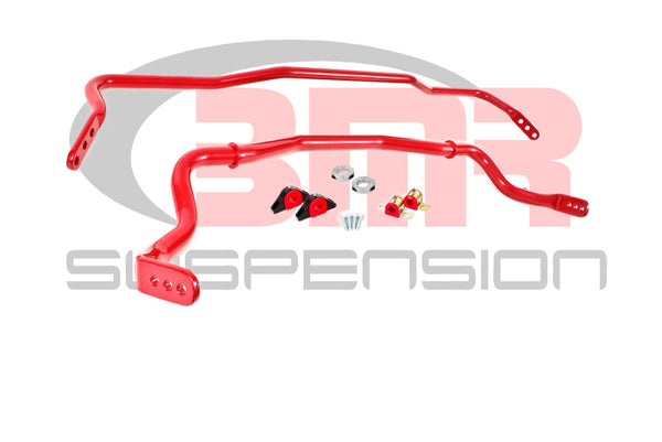 BMR 15-17 S550 Mustang Front & Rear Sway Bar Kit w/ Bushings - Red - Premium Sway Bars from BMR Suspension - Just 1539.83 SR! Shop now at Motors