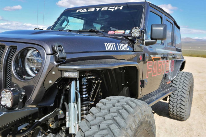 Fabtech 18-21 Jeep JL 4WD Front Steel Tube Fenders - Premium Fender Flares from Fabtech - Just 3420.06 SR! Shop now at Motors