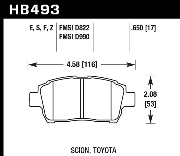 Hawk 04-07 xA/xB / 2000 MR2 Spyder D990 HPS Street Front Brake Pads - Premium Brake Pads - Performance from Hawk Performance - Just 473.36 SR! Shop now at Motors