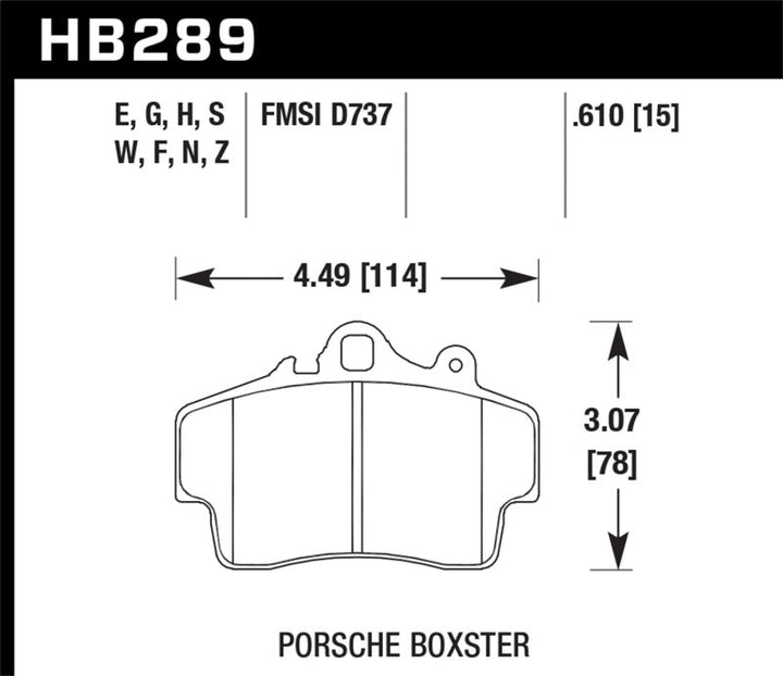 Hawk Porsche HPS Street Front Brake Pads - Premium Brake Pads - Performance from Hawk Performance - Just 889.04 SR! Shop now at Motors