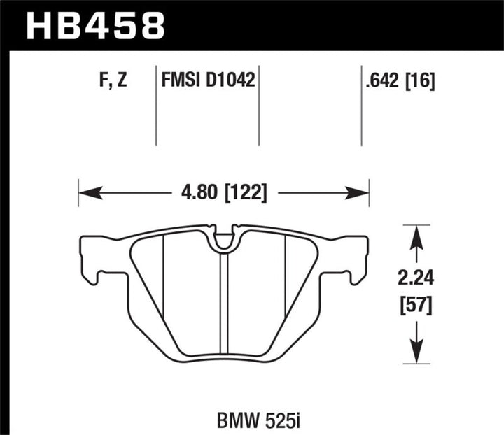 Hawk 04-06 BMW 525I / 06-07 BMW 525Xi/530Xi / 08-10 528I / 04-07 530I / 08-09 535Xi / 09-10 535i  HP - Premium Brake Pads - Performance from Hawk Performance - Just 490.14 SR! Shop now at Motors