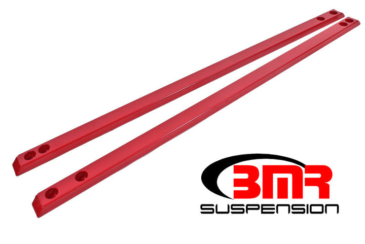 BMR 15-17 S550 Mustang Super Low Profile Chassis Jacking Rails - Red - Premium Chassis Bracing from BMR Suspension - Just 638.35 SR! Shop now at Motors