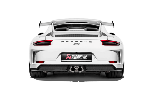 Akrapovic 2018 Porsche 911 GT3 (991.2) Slip-On Race Line (Titanium) w/Titanium Tail Pipe Set