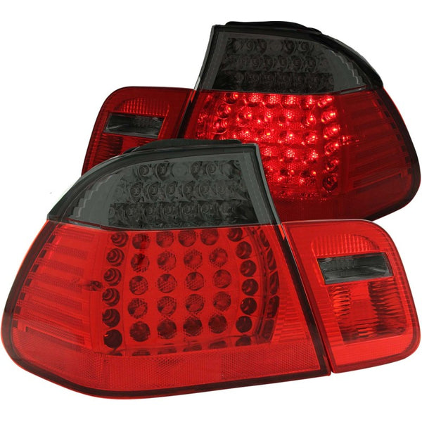 ANZO 1999-2001 BMW 3 Series E46 LED Taillights Red/Smoke 2pc - Premium Tail Lights from ANZO - Just 1323.08 SR! Shop now at Motors