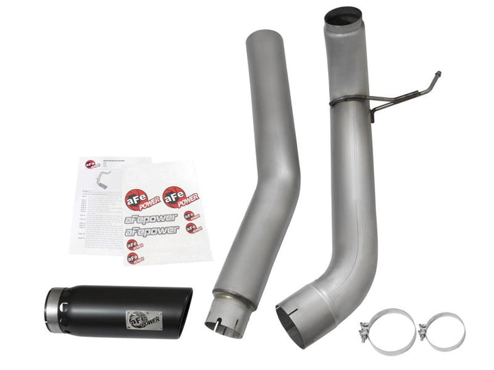 aFe LARGE BORE HD 5in DPF-Back SS Exhaust w/ Black Tip 2016 Nissan Titan 5.0L V8 (td) CC SB - Premium DPF Back from aFe - Just 2420.90 SR! Shop now at Motors