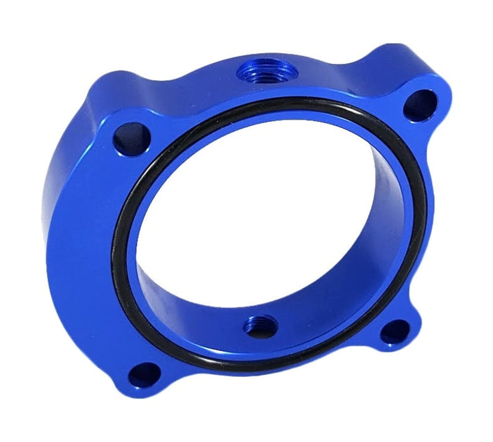 Torque Solution Throttle Body Spacer 2013+ Hyundai Genesis Coupe 2.0T  - Blue - Premium Throttle Body Spacers from Torque Solution - Just 291.70 SR! Shop now at Motors