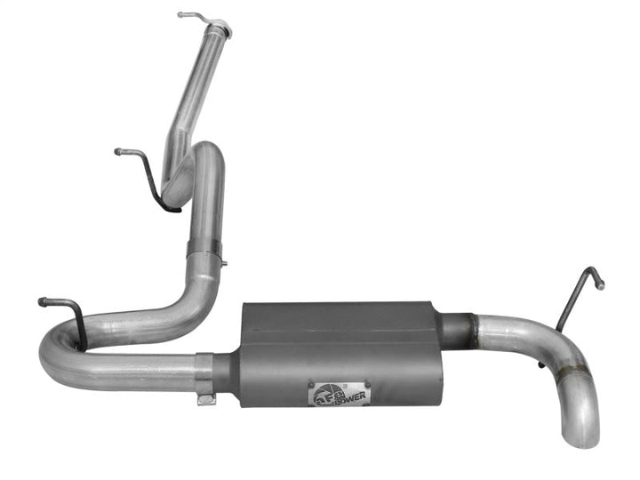 aFe Scorpion Exhaust System Cat Back 2.5in Aluminized Hi-Tuck 07-18 Jeep Wrangler JK V6 3.6/3.8L - Premium Catback from aFe - Just 1897.39 SR! Shop now at Motors