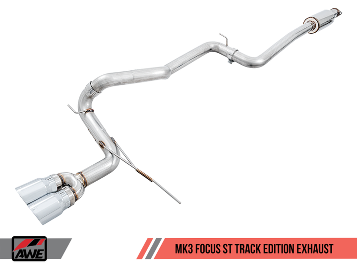 AWE Tuning Ford Focus ST Track Edition Cat-back Exhaust - Diamond BlackTips - Premium Catback from AWE Tuning - Just 3164.96 SR! Shop now at Motors
