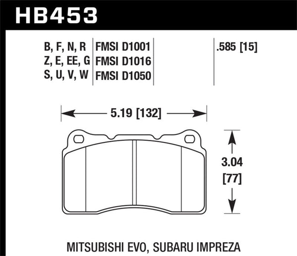 Hawk 03-06 Evo / 04-09 STi / 09-10 Genesis Coupe (Track Only) / 2010 Camaro SS HT-10  Race Front Bra - Premium Brake Pads - Racing from Hawk Performance - Just 987.07 SR! Shop now at Motors