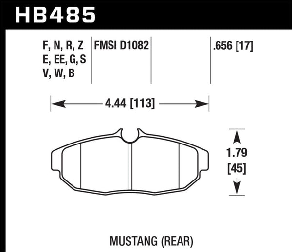 Hawk 2011-2012 Ford Mustang 5.0L Perf. 5.0 (w/Brembo Brakes) High Perf. Street 5.0 Rear Brake Pads - Premium Brake Pads - Performance from Hawk Performance - Just 544.37 SR! Shop now at Motors