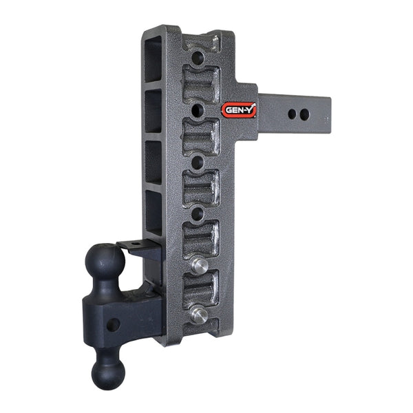 Gen-Y Mega Duty 2.5in Shank 12in Offset Drop 32K Hitch w/GH-0161 Dual-Ball/GH-0162 Pintle Lock