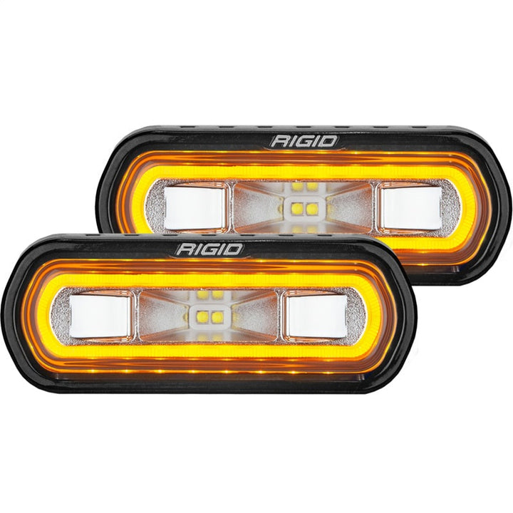 Rigid Industries SR-L Series Surface Mount LED Spreader Pair w/ Red Halo - Universal - Premium Light Bars & Cubes from Rigid Industries - Just 1219.14 SR! Shop now at Motors
