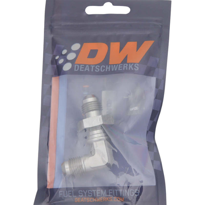 DeatschWerks 6AN Male Flare To 6AN Male Flare Bulkhead Adapter 90-Degree (Incl. Nut) - Premium Fittings from DeatschWerks - Just 56.29 SR! Shop now at Motors