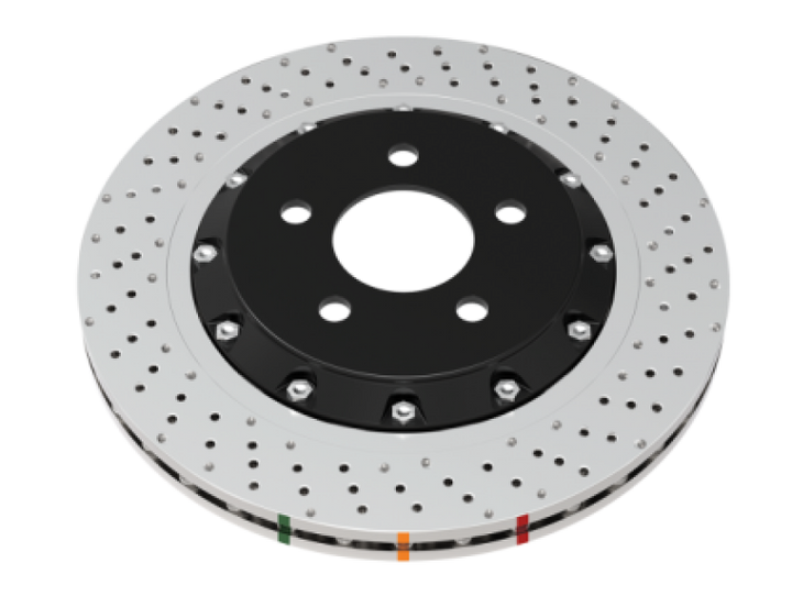 DBA 15-18 BMW M3 (w/Iron Rotors) Front 5000 Series Cross Drilled Rotor w/Silver Hat - Premium Brake Rotors - 2 Piece from DBA - Just 2845.28 SR! Shop now at Motors