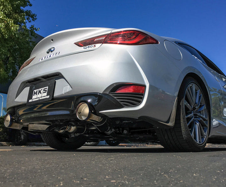 HKS 2017 Infiniti Q60 (RWD) Dual Hi-Power Titanium Tip Catback Exhaust - Premium Catback from HKS - Just 7443.13 SR! Shop now at Motors