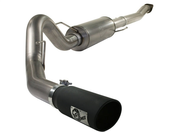 aFe MACHForce XP Exhaust Cat-Back SS-409 4in Black Tip 11-12 Ford F-150 EcoBoost V6-3.5L (tt) - Premium Catback from aFe - Just 3580.69 SR! Shop now at Motors