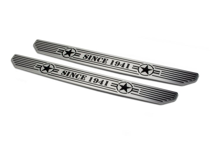 DV8 Offroad 2018-2019 Jeep Gladiator JL Front Sill Plates - Premium Body Armor & Rock Rails from DV8 Offroad - Just 369.54 SR! Shop now at Motors