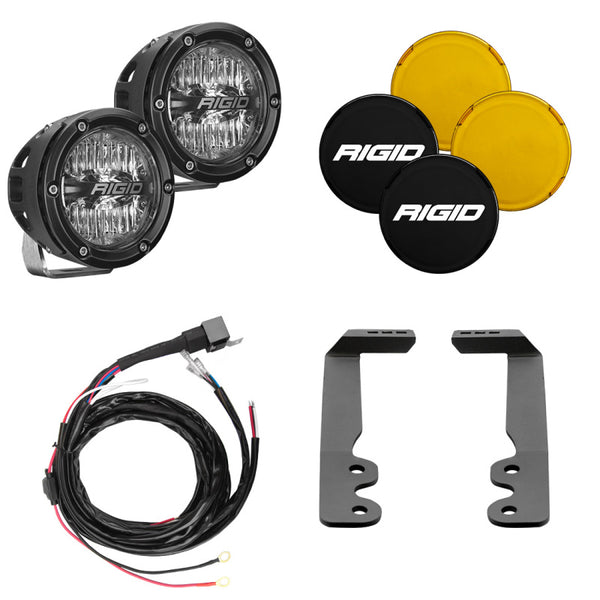 Rigid Industries 2022+ Toyota Tundra 4in. 360-Series A-Pillar Lighting Kit