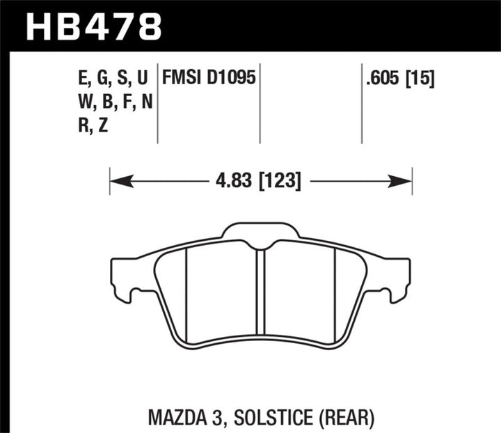 Hawk 13-14 Ford Focus ST / Mazda/ Volvo DTC-60 Race Rear Brake Pads - Premium Brake Pads - Racing from Hawk Performance - Just 807.91 SR! Shop now at Motors