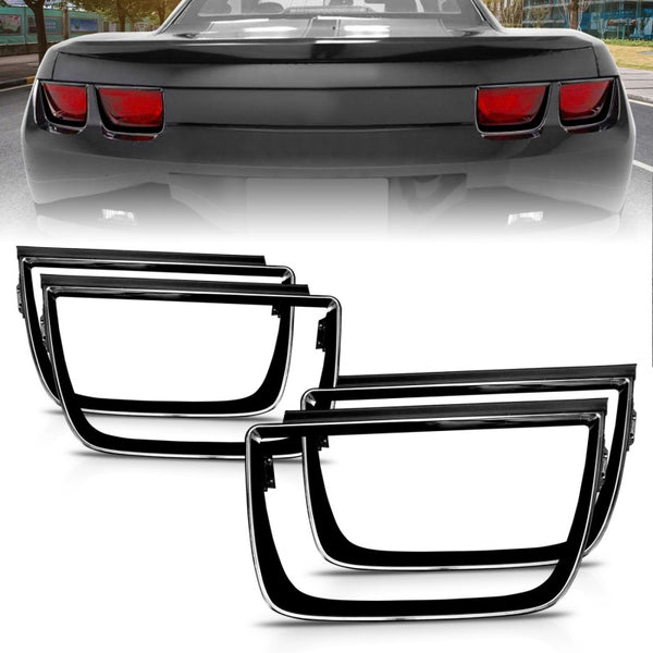 ANZO 2010-2013 Chevrolet Camaro Taillight Bezels - 4pc Gloss Black - Premium Tail Lights from ANZO - Just 378.96 SR! Shop now at Motors