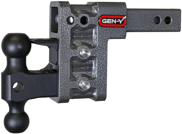 Gen-Y Mega Duty 2in Shank 5in Drop 2K TW 16K Hitch w/GH-051 Dual-Ball/GH-032 Pintle Lock - Premium Hitch Receivers from GEN-Y Hitch - Just 1249.29 SR! Shop now at Motors